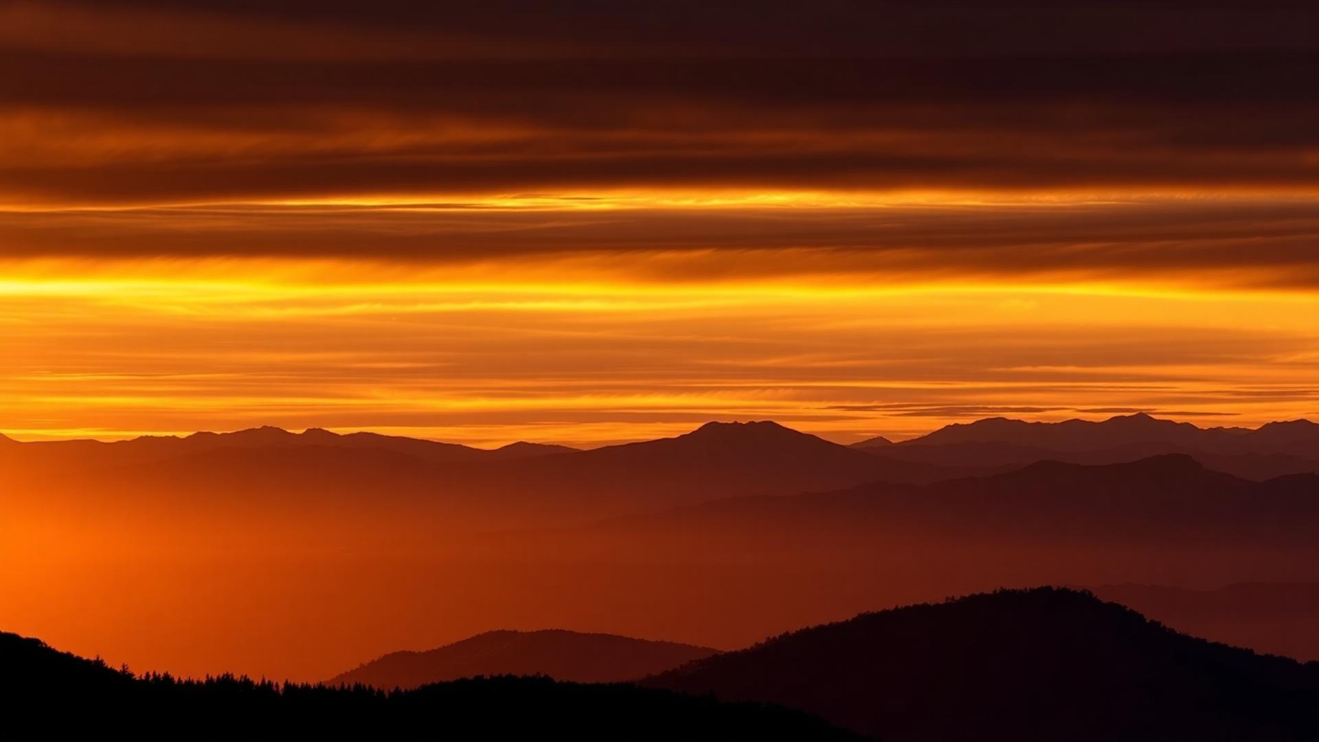 Pôr do sol na Serra da Canastra